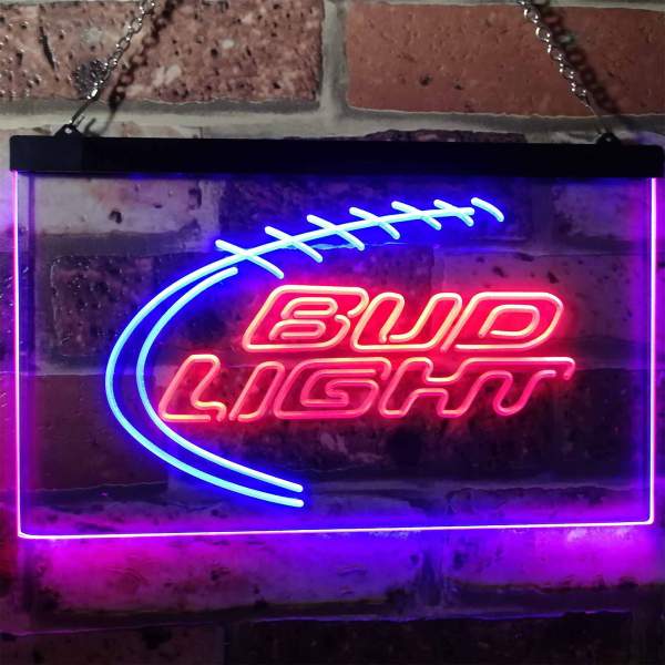 Bud Light Football Neon-Like LED Sign SafeSpecial LED Signs