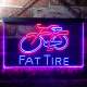 Fat Tire Bicycle Logo Neon-Like LED Sign
