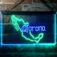 Corona Extra - Mexico Map Neon-Like LED Sign