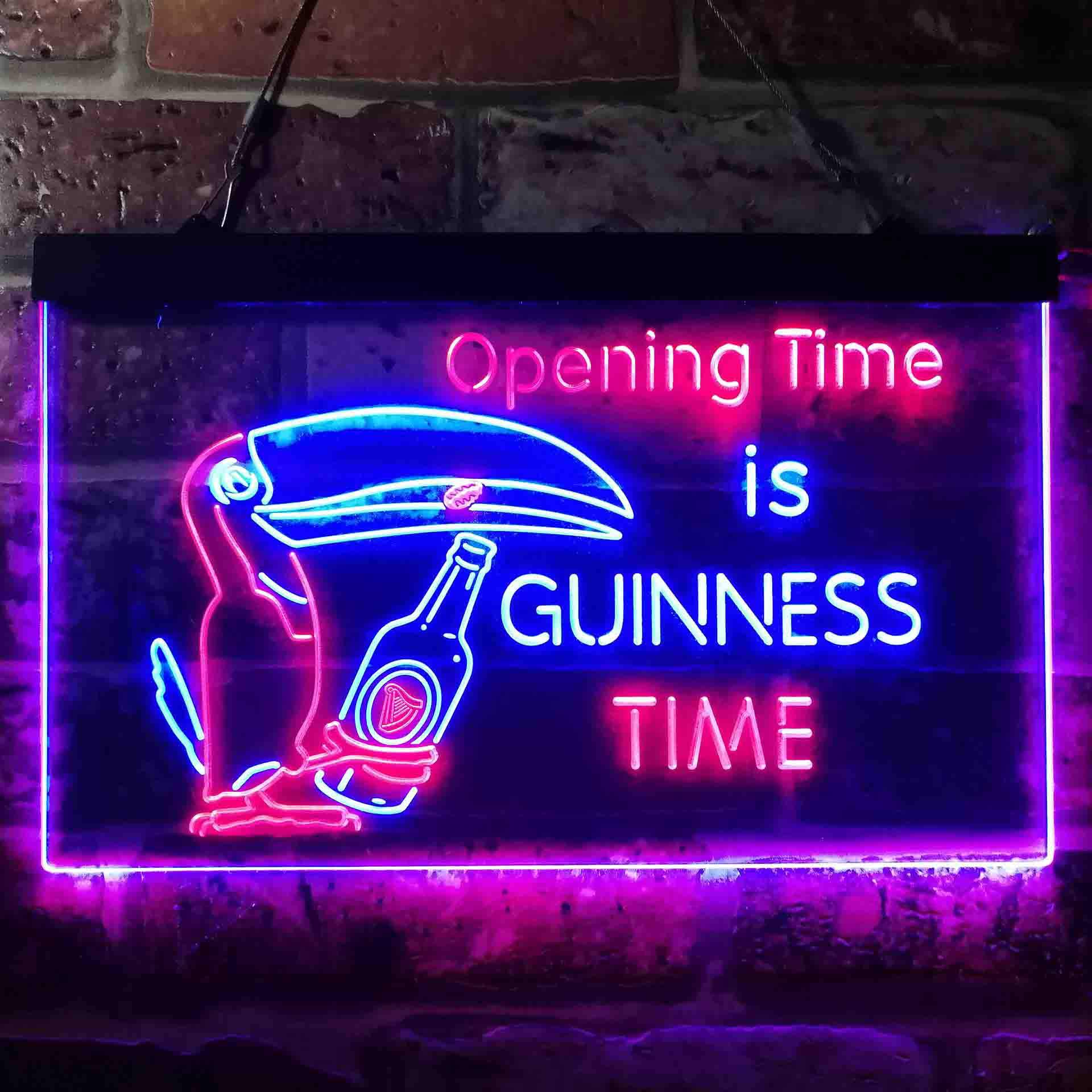 Guinness Toucan Bottle Neon-Like LED Sign SafeSpecial LED Signs