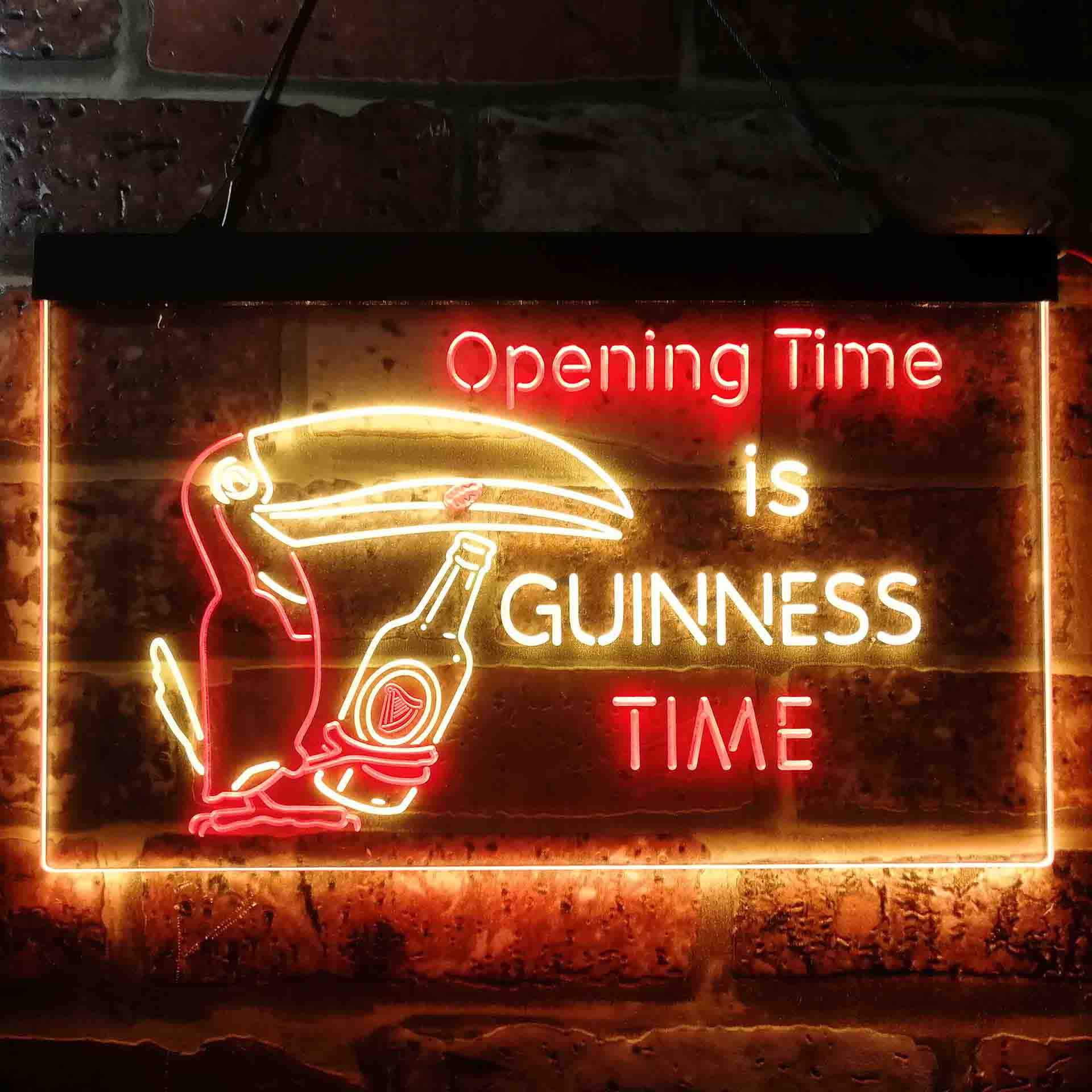Guinness Toucan Bottle Neon-Like LED Sign SafeSpecial LED Signs