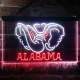 Alabama Crimson Tide Logo 1 Neon-Like LED Sign
