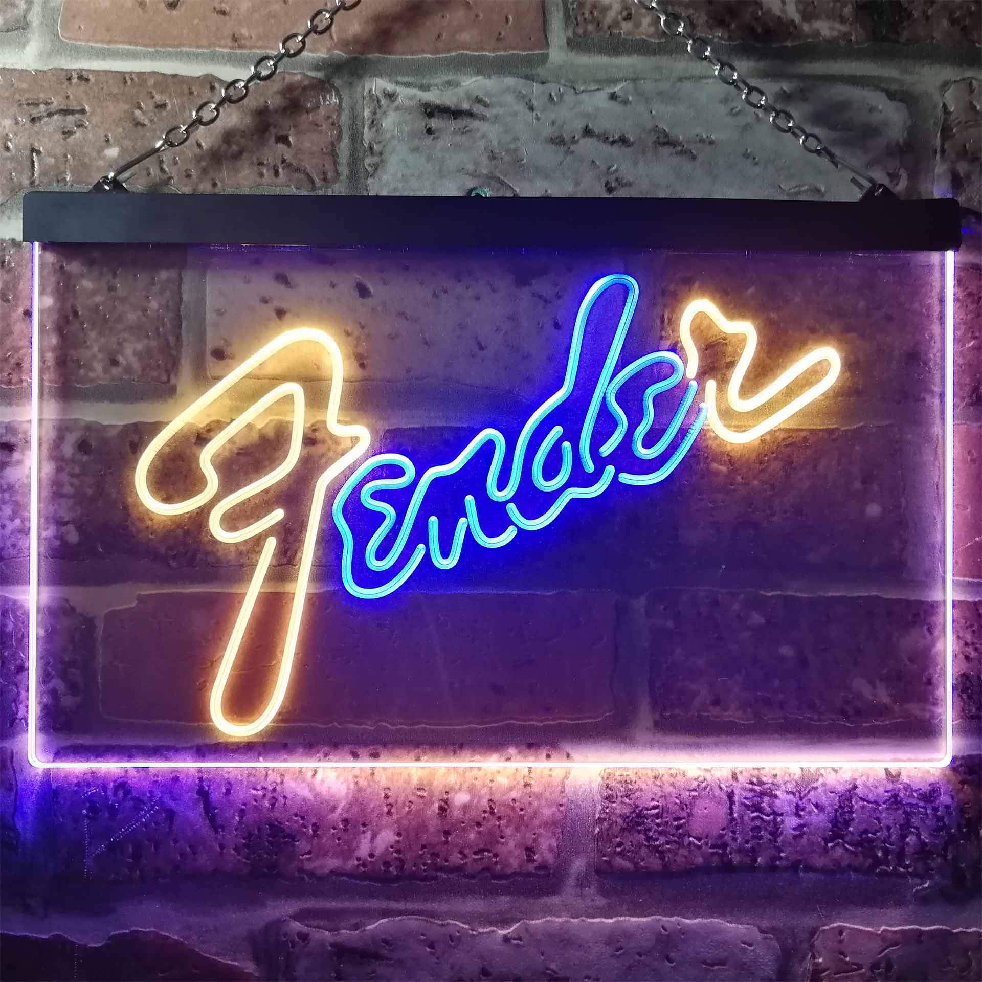 Fender neon light hotsell
