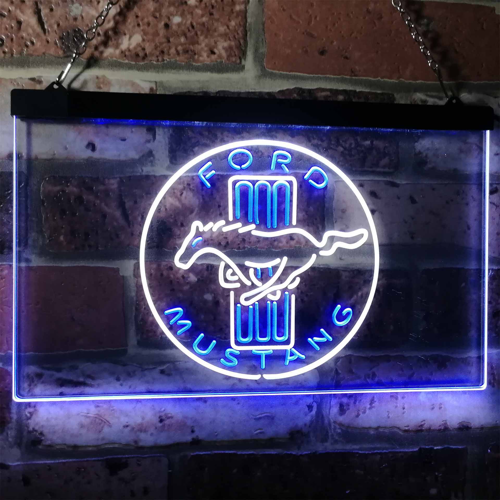 Lighted Sign Home bar pub Sign Details about   Custom Ford Mustang LED Sign Personalized 