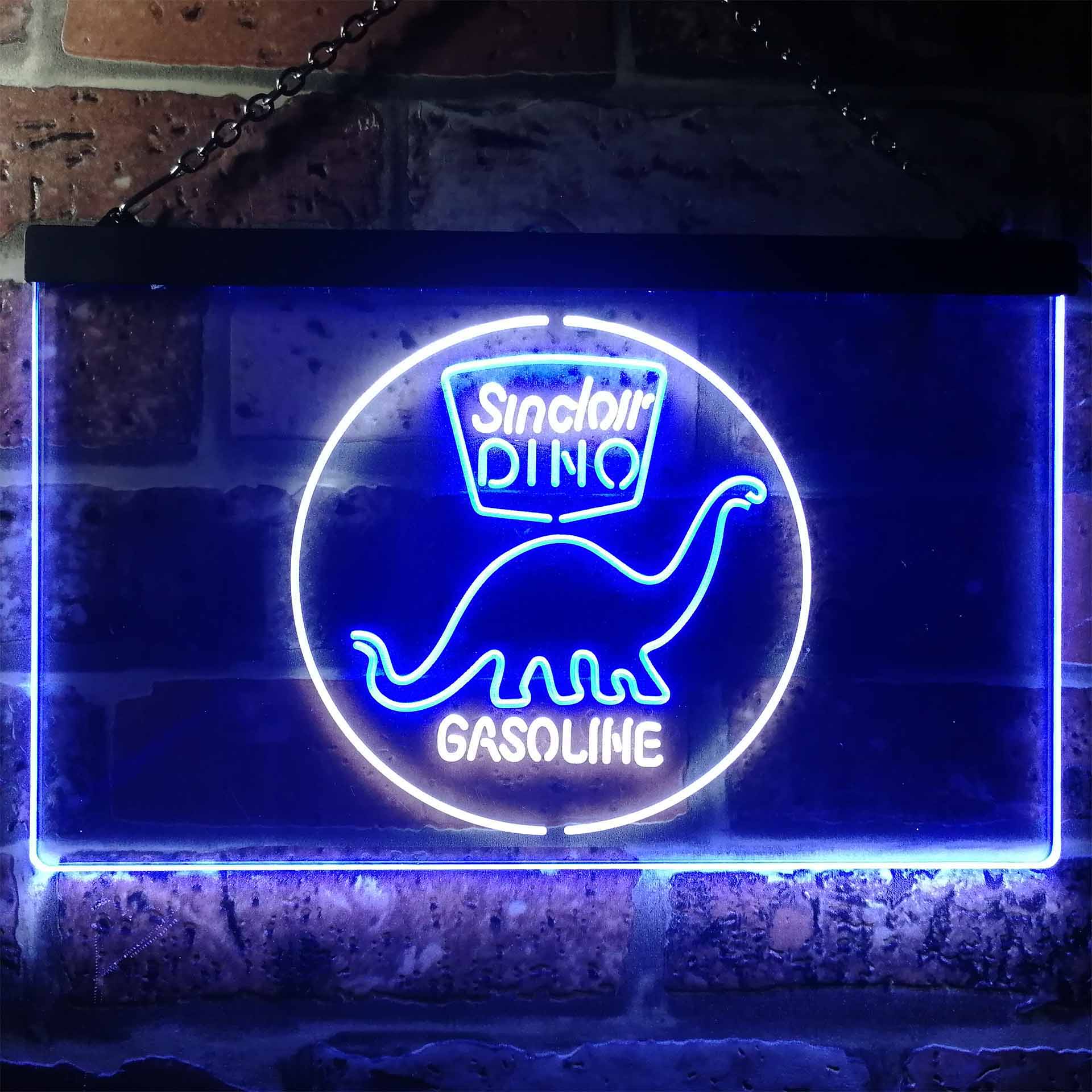 New Sinclair Dino Gasoline Bar Beer Neon Light Sign 24"x24" 