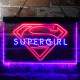 Supergirl Logo Neon-Like LED Sign