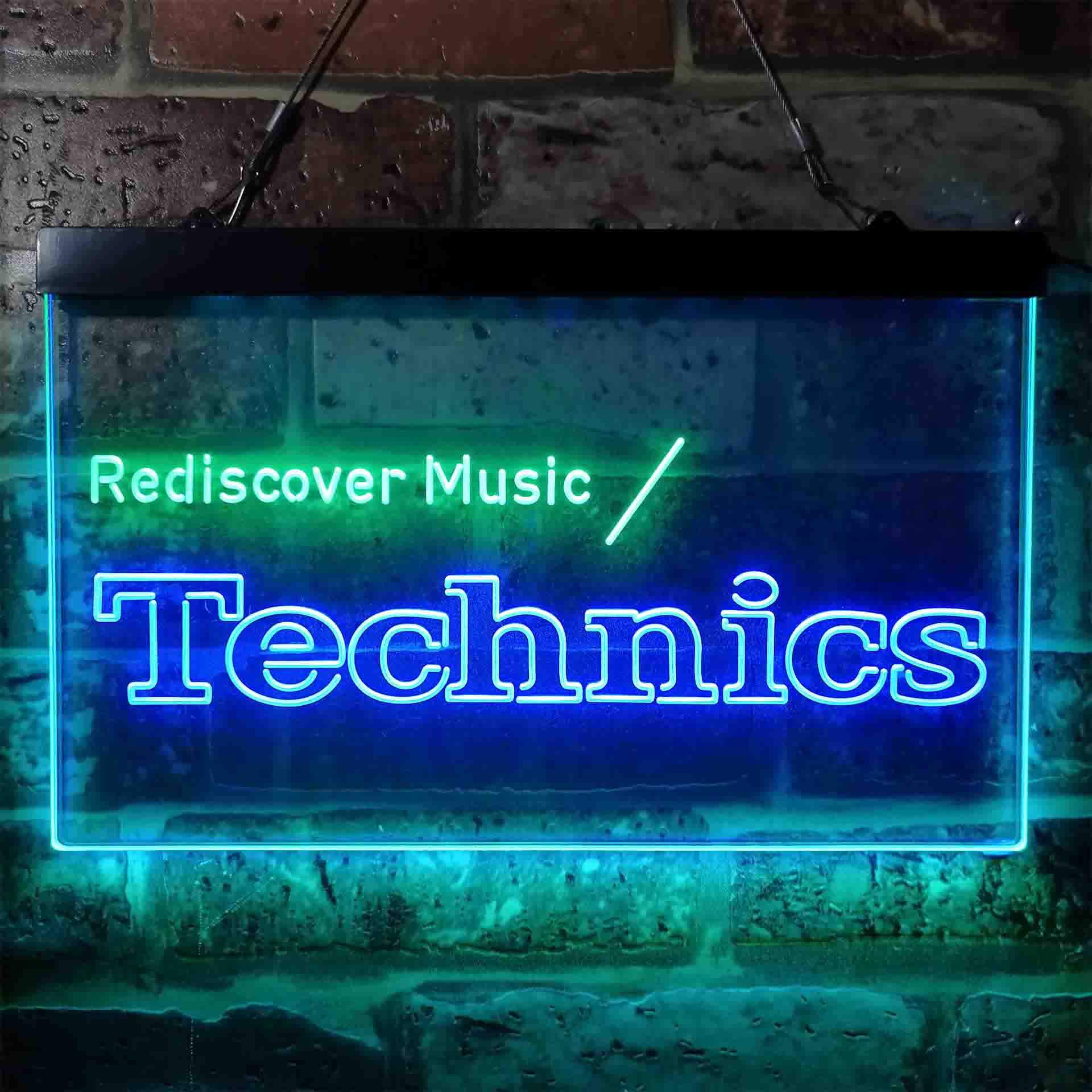 Technics Rediscover Music Neon-Like LED Sign SafeSpecial LED