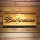 Budweiser Shamrock Outline Wood Sign