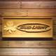 Bud Light Shamrock Outline Wood Sign