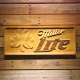 Miller Lite Shamrock Wood Sign