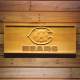 Chicago Bears Bear Wood Sign