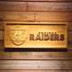 Oakland Raiders 2 Wood Sign