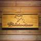 Budweiser Woman's Silhouette Wood Sign