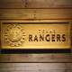 Texas Rangers Wood Sign