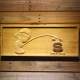 Michigan Wolverines Calvin vs Spartans Wood Sign