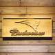 New England Patriots Budweiser Wood Sign