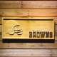 Cleveland Browns Helmet Wood Sign