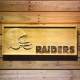 Oakland Raiders Helmet Wood Sign