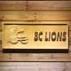 British Columbia Lions Helmet Wood Sign - Legacy Edition