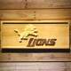 Detroit Lions 2 Wood Sign