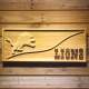Detroit Lions Split Wood Sign