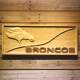 Denver Broncos Split Wood Sign