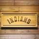 Cleveland Indians Text Wood Sign