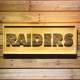 Oakland Raiders Text Wood Sign