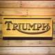 Triumph Old Logo Wood Sign