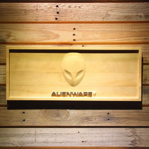 Alienware Wood Sign SafeSpecial LED Signs