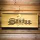 Skin Industries Standing Woman Wood Sign